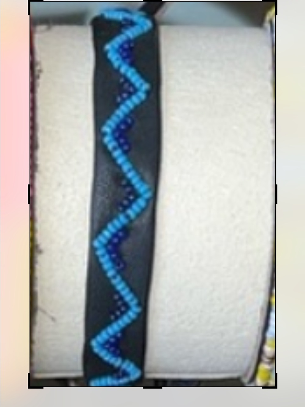 CHAN LUU Beaded Leather Bracelet with Blue Accents (RARE) ✨